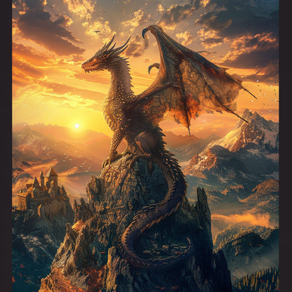 Dusk Dragon - Diamond Painting