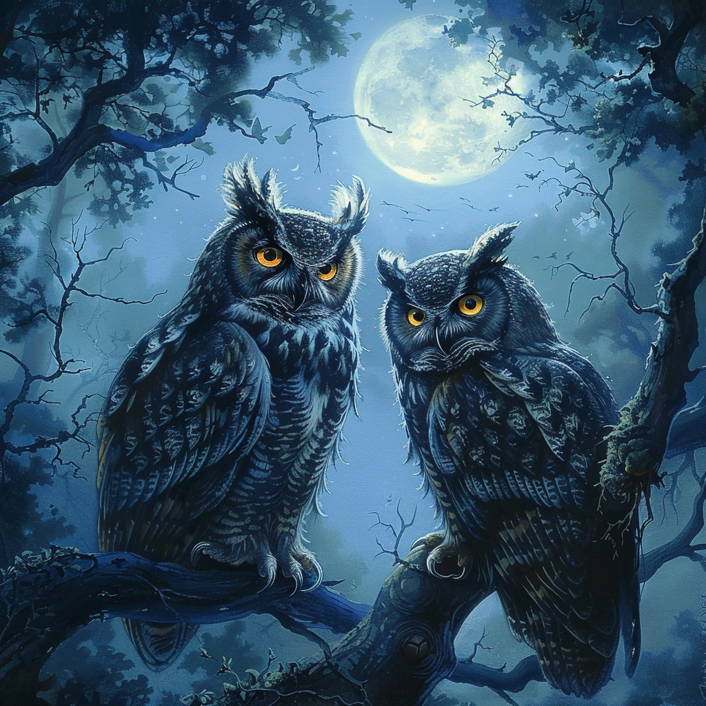 Owl Brothers - Diamond Painting