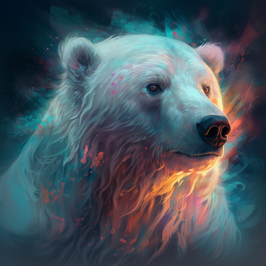 White Bear - Diamond Painting