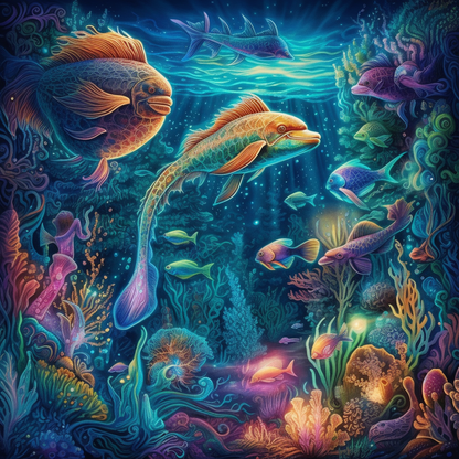 Ancient Marine Life - Diamond Painting