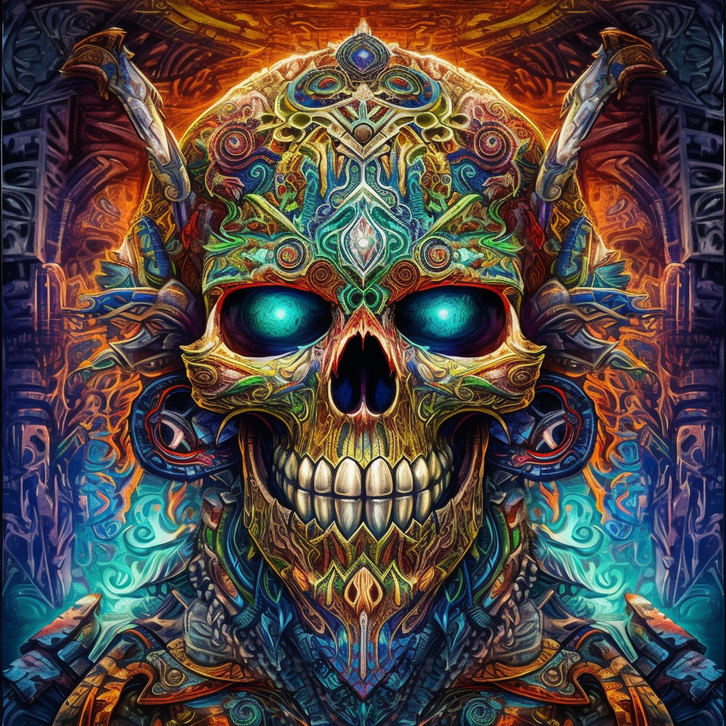 Skull Warrior - Diamond Painting