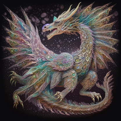 Ethereal Ghost Wyvern - Diamond Painting