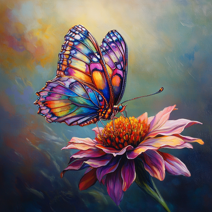 Vibrant Butterfly - Diamond Painting