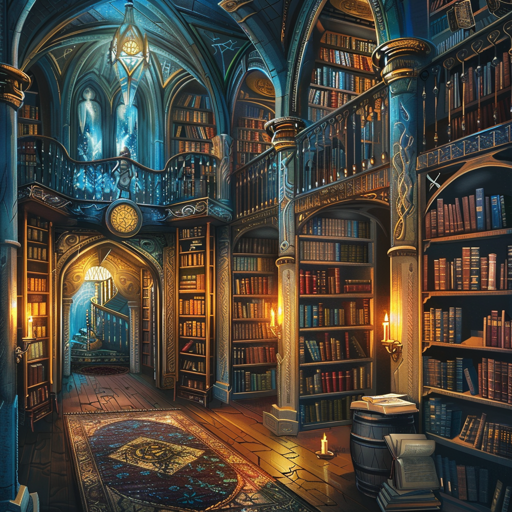 Fantasy Library - Diamond Painting