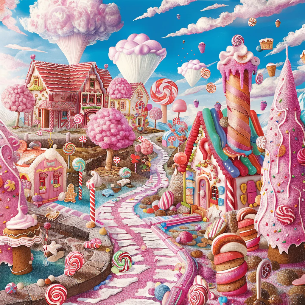 Pink Candy Paradise - Diamond Painting