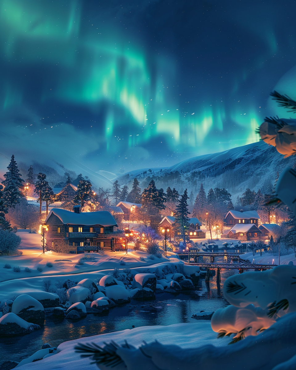 Aurora Town-Diamond Painting