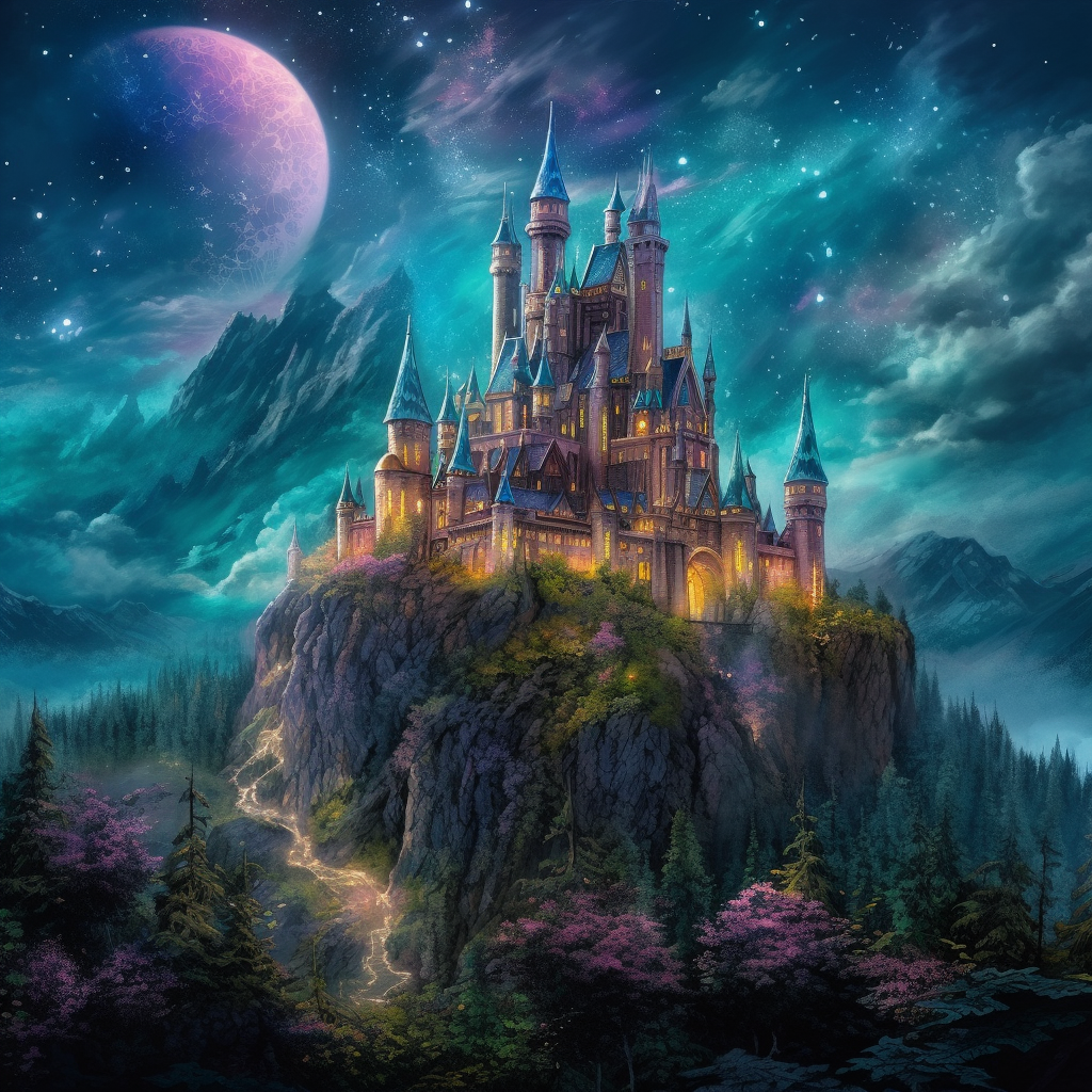 Ancient Mysterious Castle - Diamond Painting