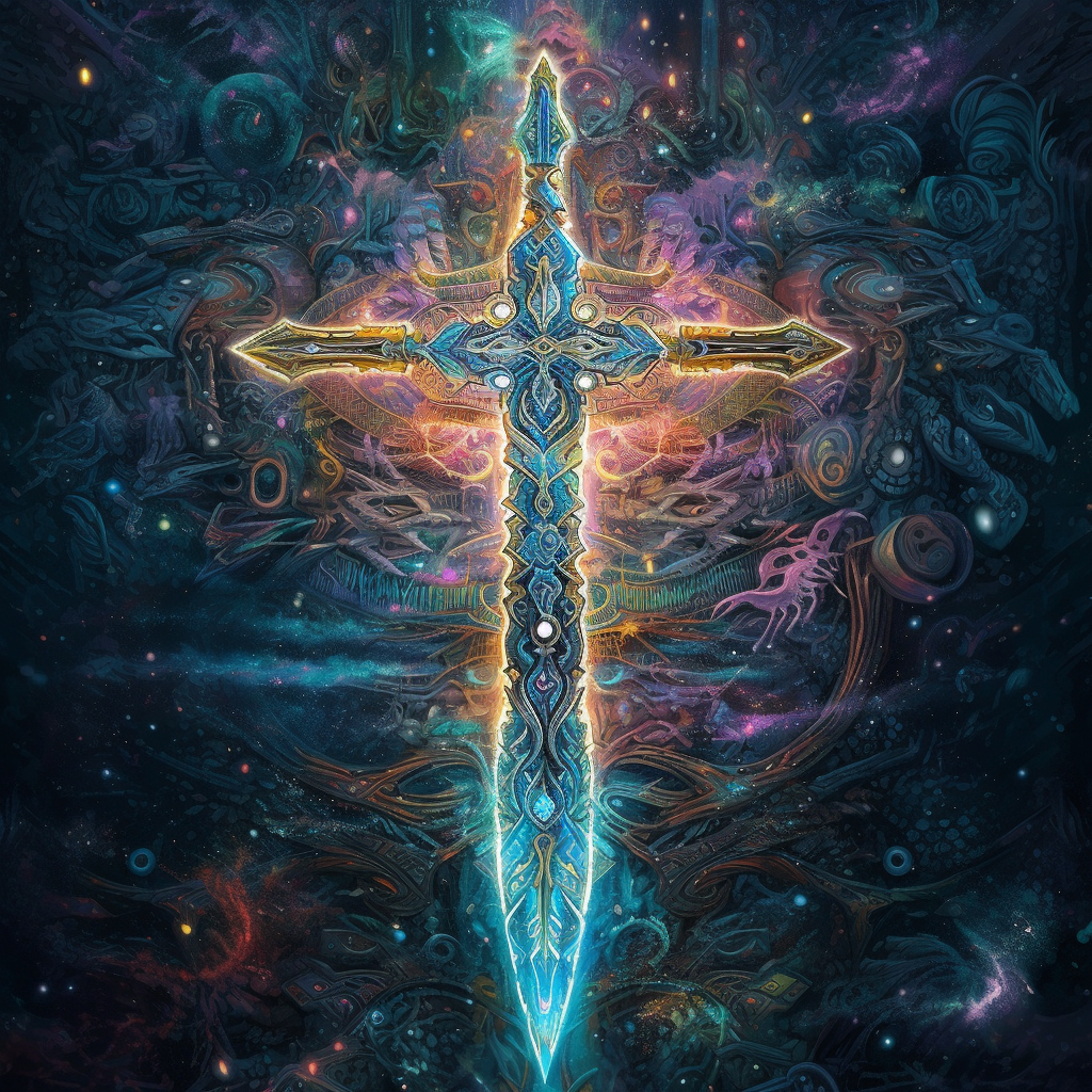 Magic Cross Sword-Diamond Painting