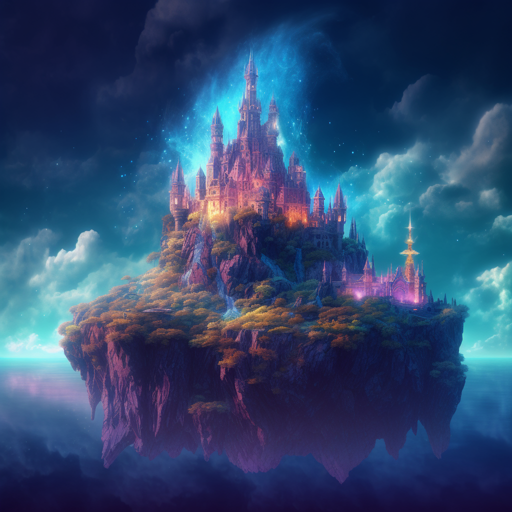 Dream Castle In The Sky - Diamond Painting