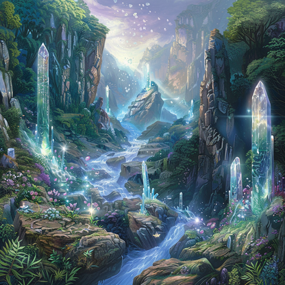 Crystal Valley-Diamond Painting