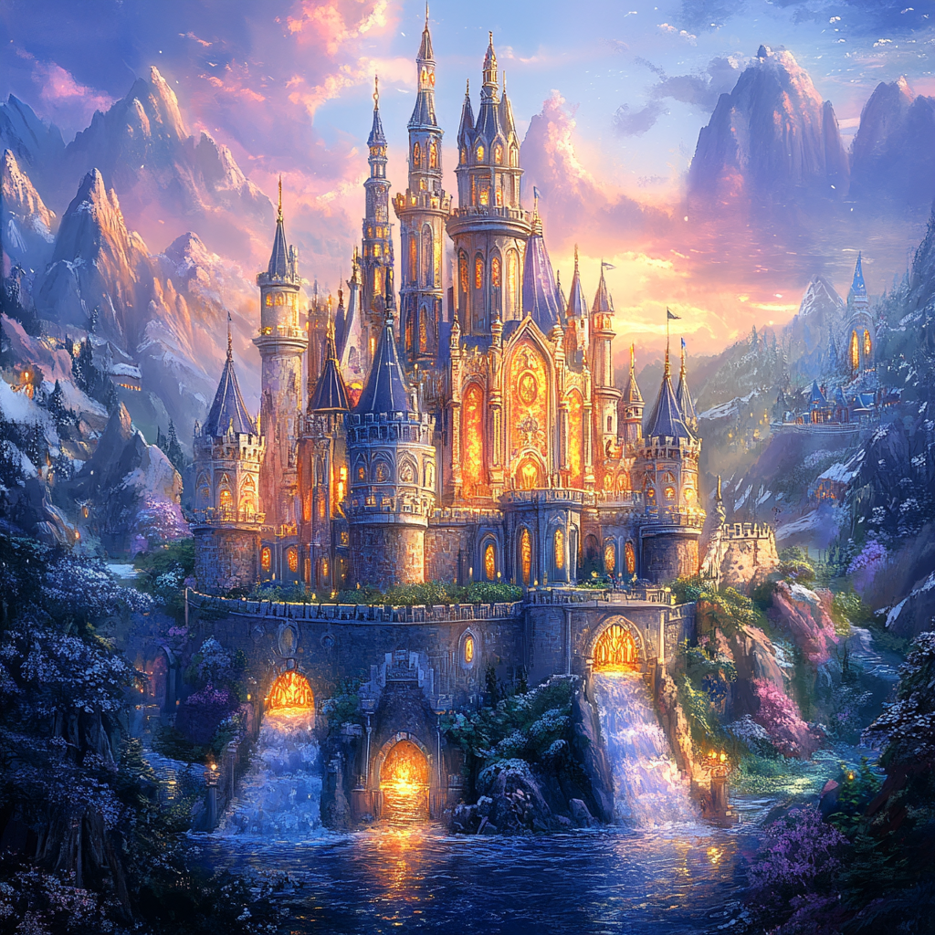 Castle Detailed Towers - Diamond Painting