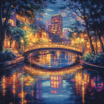 Beautiful Night Scene - Diamond Painting