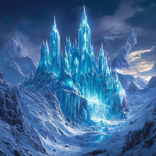 Ice Castle Glowing - Diamond Painting