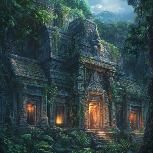 Ancient Temple In The Jungle - Diamond Painting