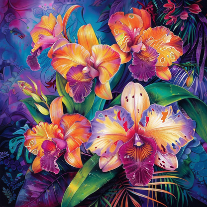 Gorgeous Flowers - Diamond Painting