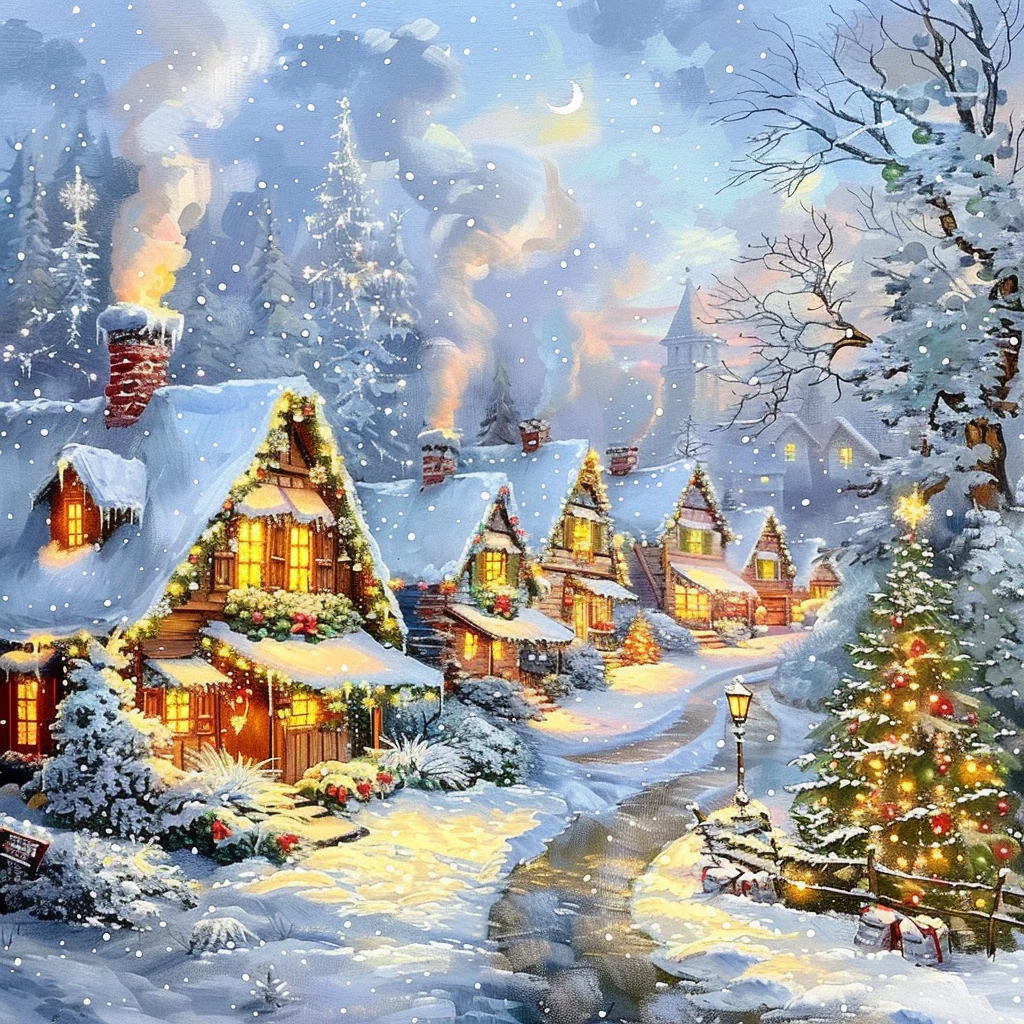 Christmas Town - Diamond Painting