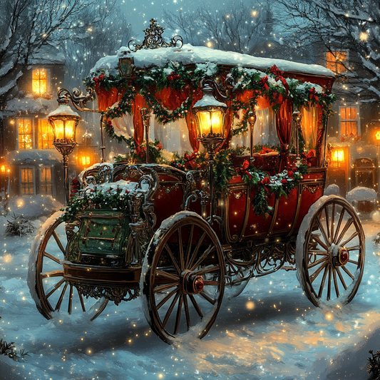 Christmas Carriage - Diamond Painting