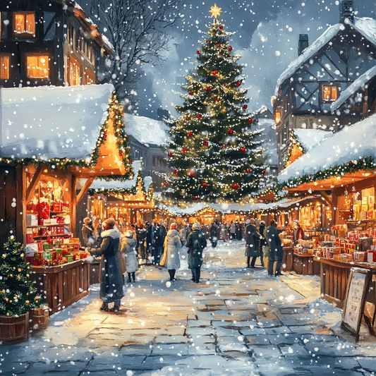 Christmas Market - Diamond Painting