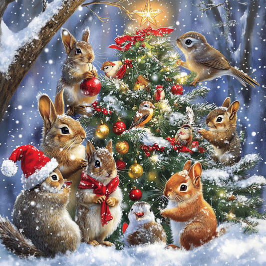 Cute Animals Rabbits - Diamond Painting