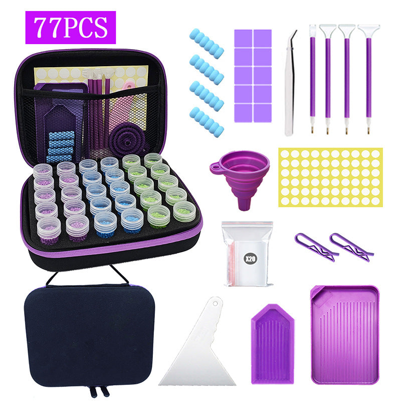 Diamond Painting Kit 60 Bottles Handbag Multifunctional Dot Drill Pen Set