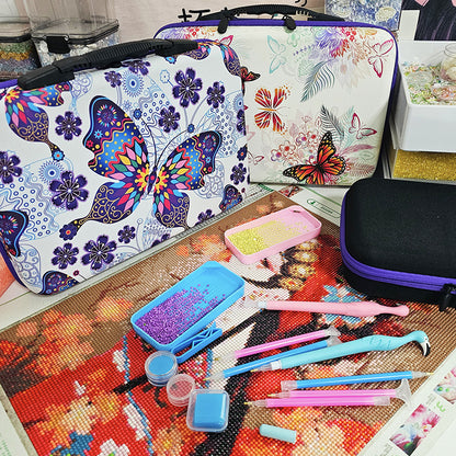 DIY Diamond Painting Tool Box 60 Grid Bottle Butterfly Tote