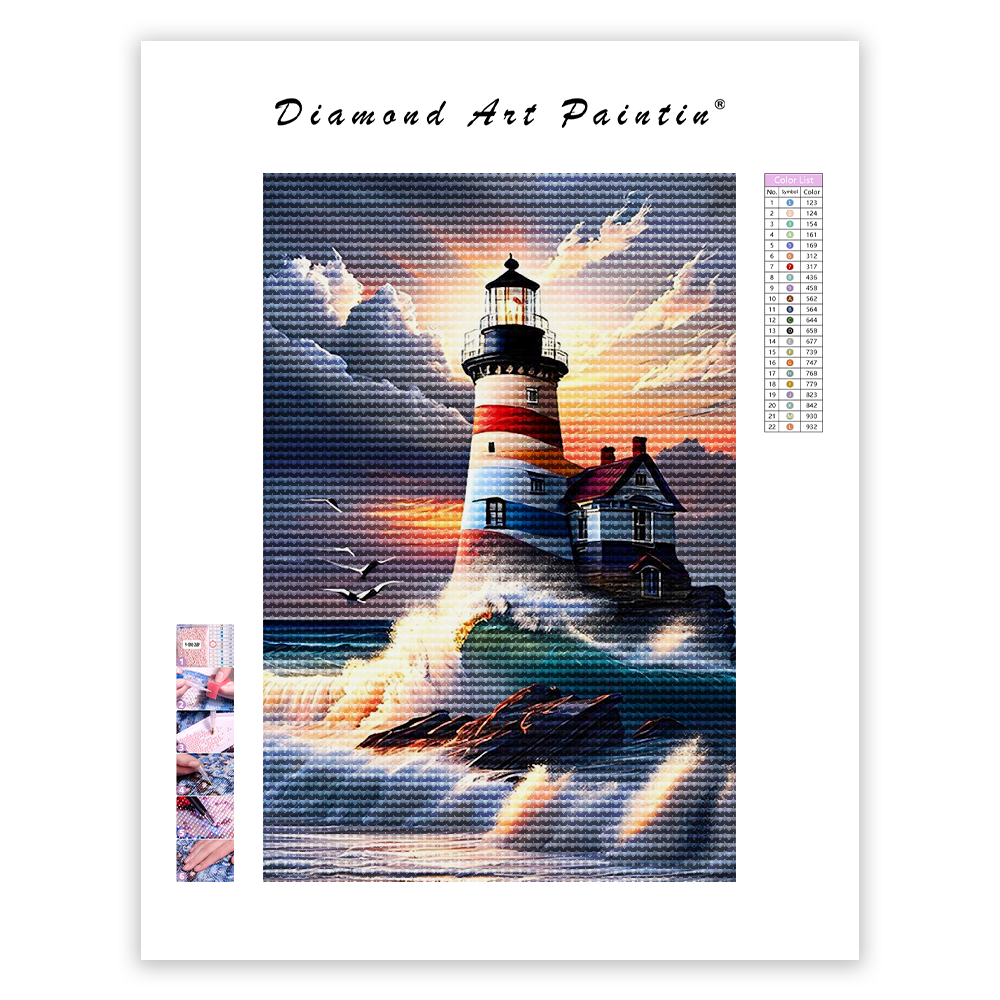 Full Round - Lighthouse - Diamond Painting