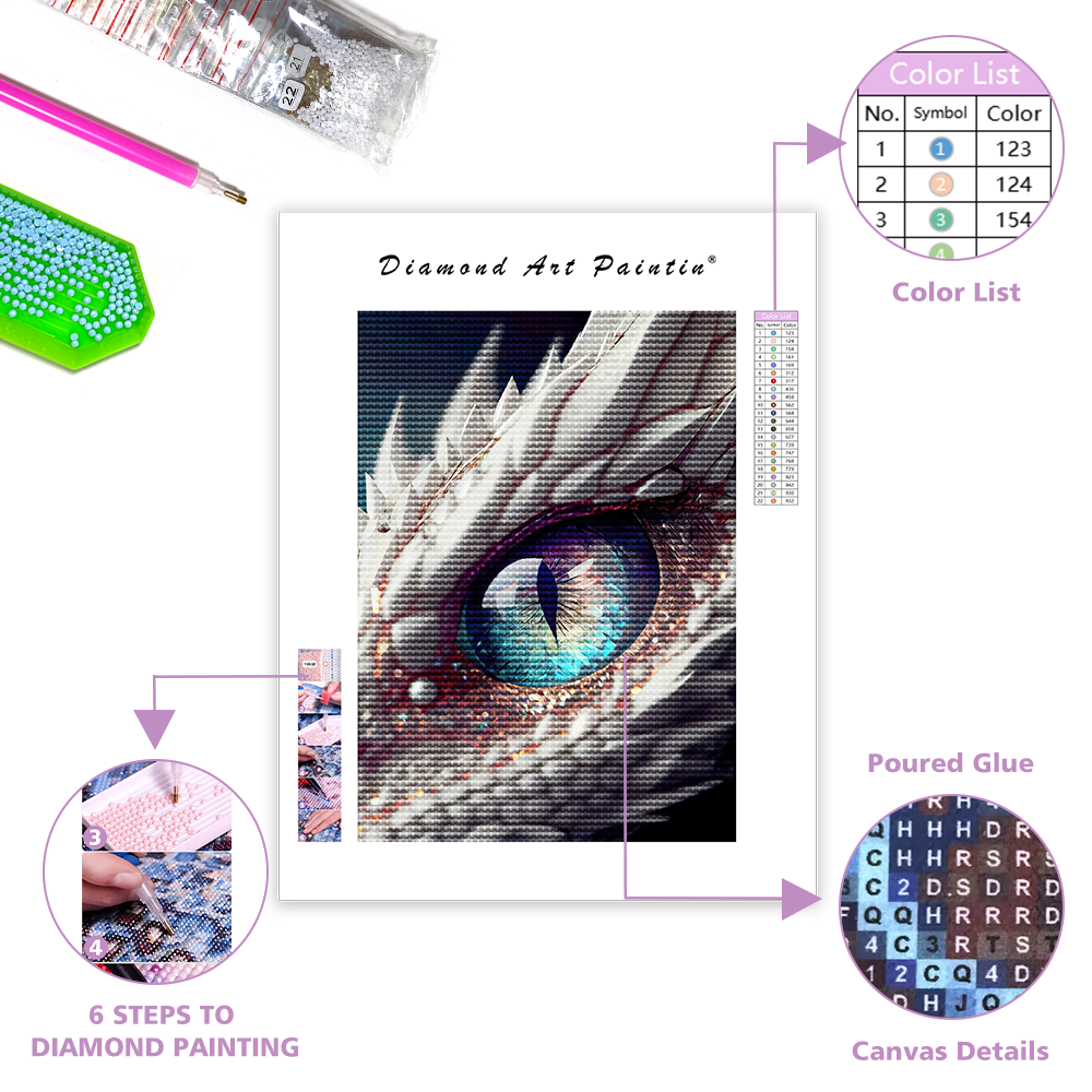 Fantasy Dragon Eye - Diamond Painting