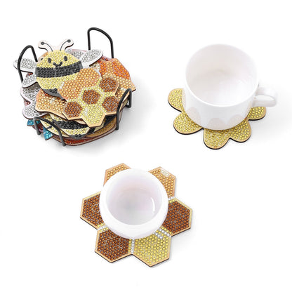 DIY Honeybee - Diamond Coasters