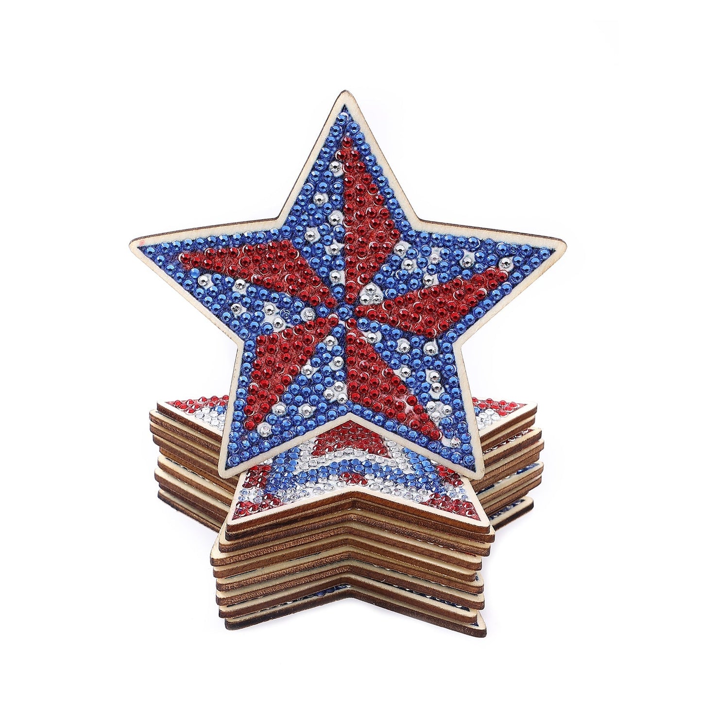 DIY Five-Pointed Star - Diamond Coasters