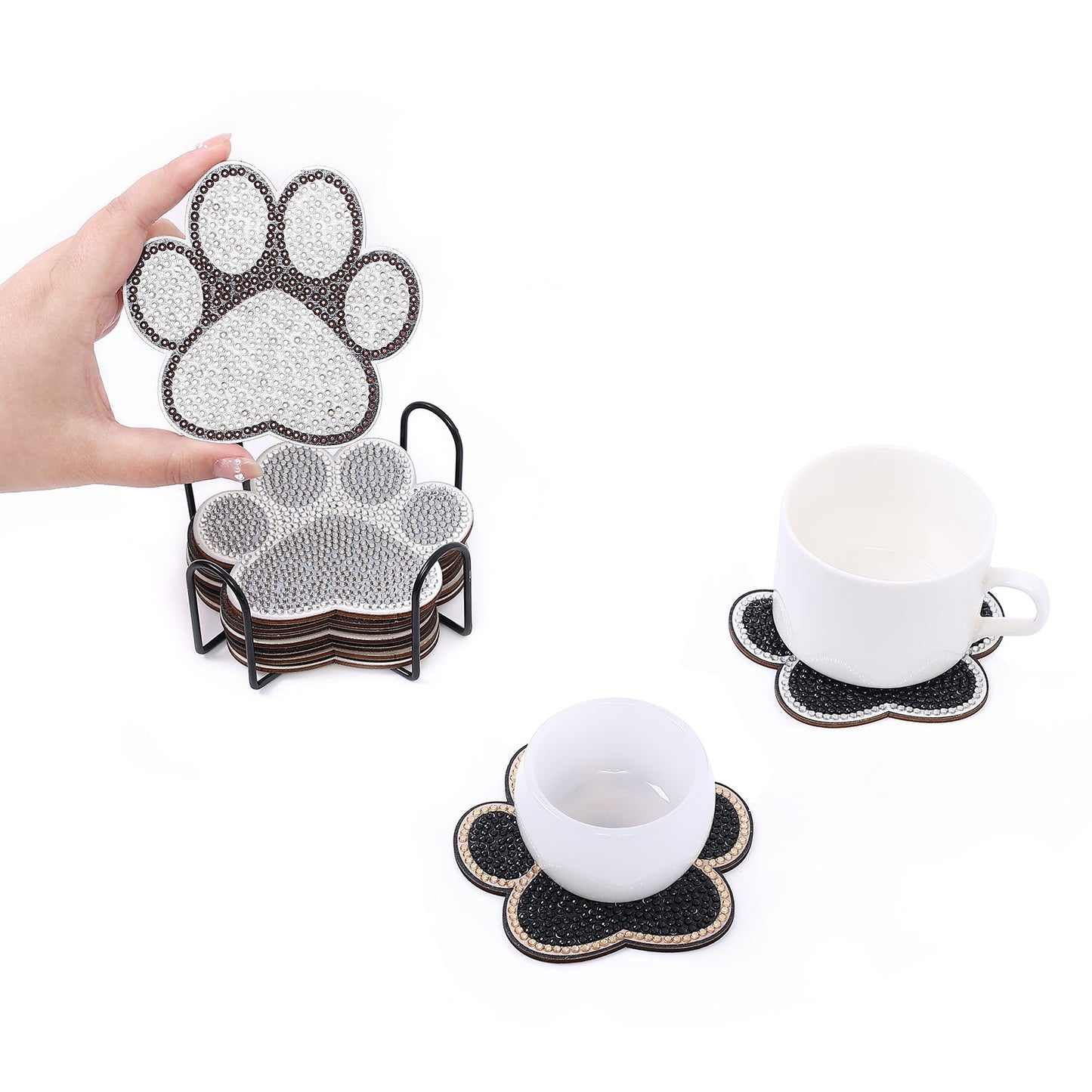 DIY Paw Prints - Diamond Coasters