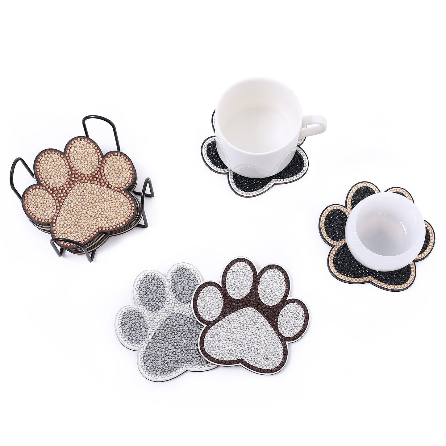 DIY Paw Prints - Diamond Coasters