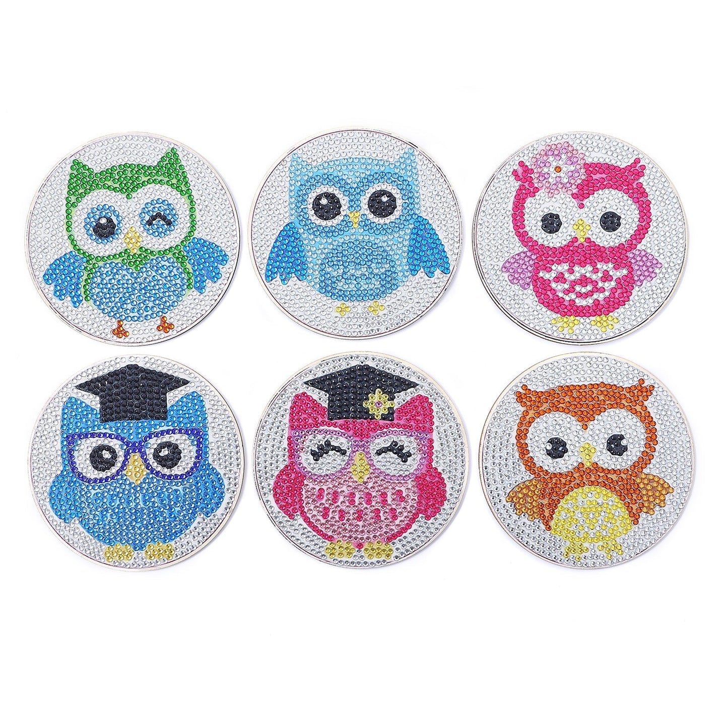 DIY Owl - Diamond Coasters