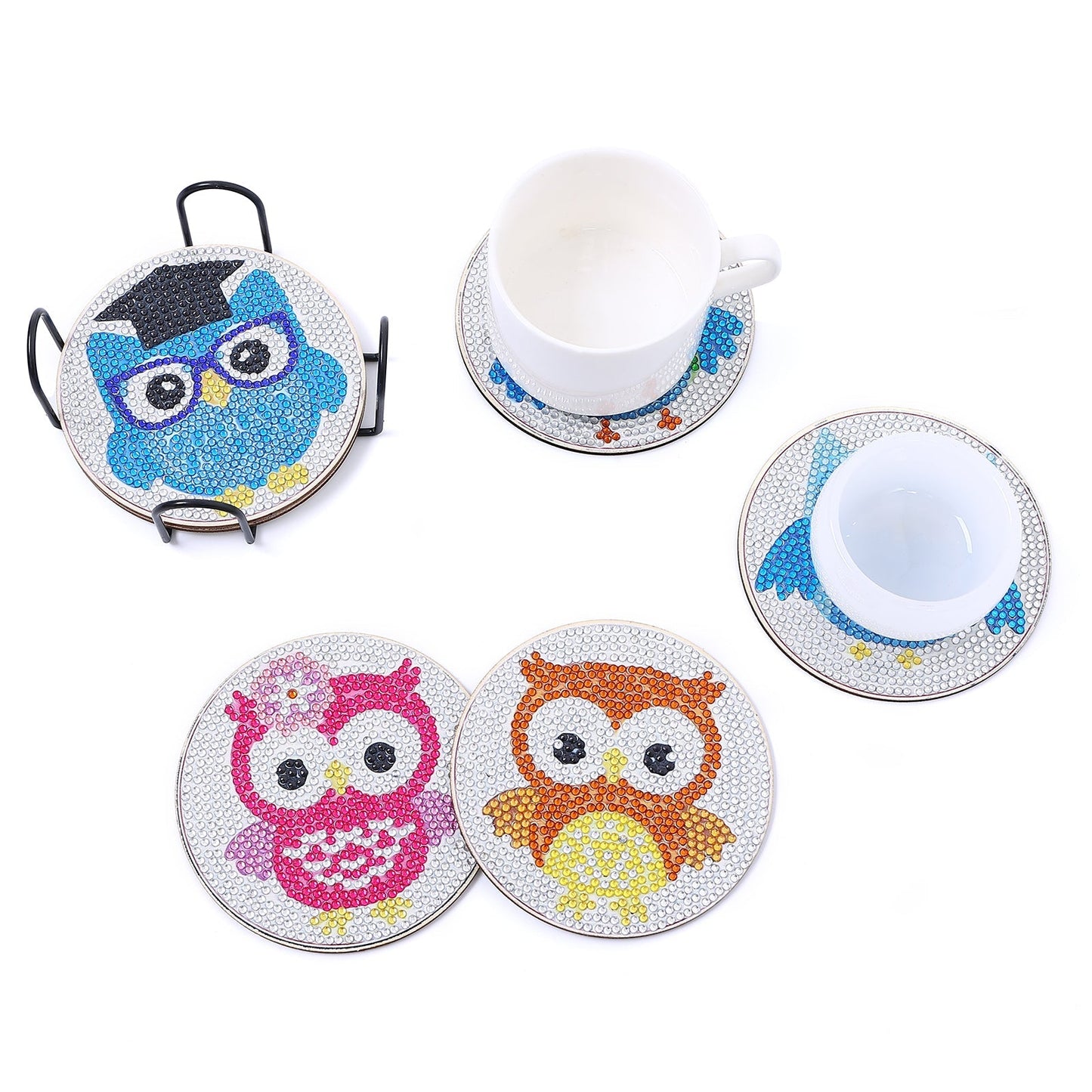 DIY Owl - Diamond Coasters