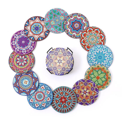 DIY Mandala K  - Diamond Coasters