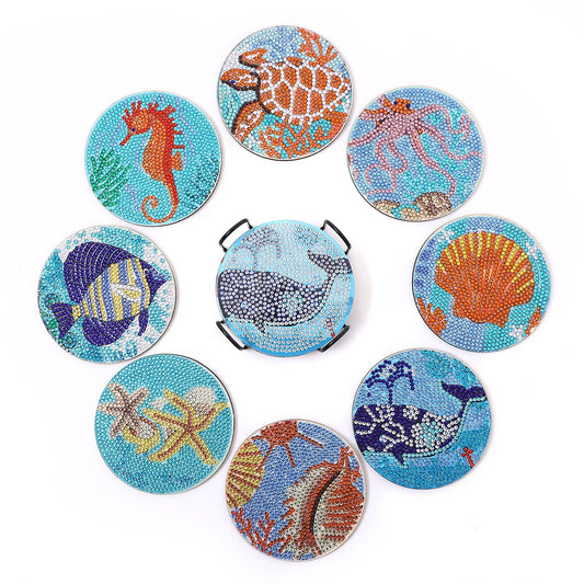 DIY Marine Life - Diamond Coasters