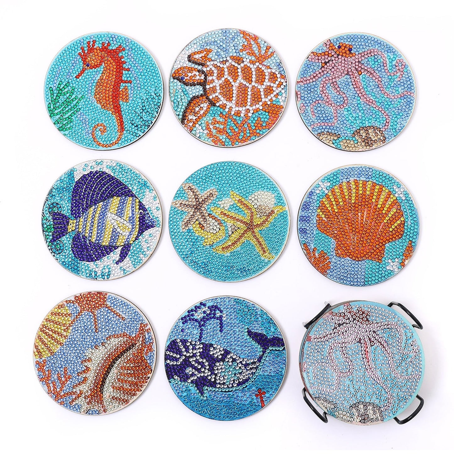 DIY Marine Life - Diamond Coasters