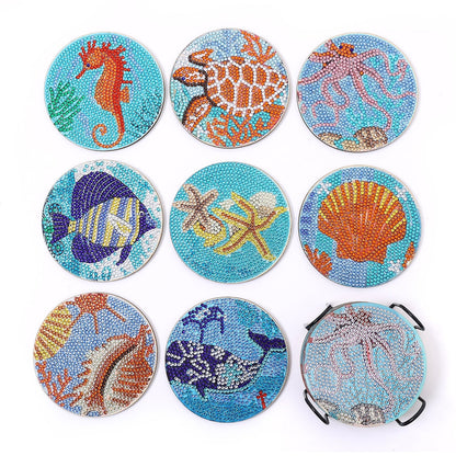 DIY Marine Life - Diamond Coasters