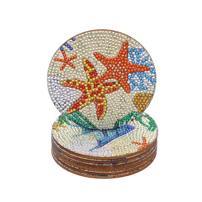 DIY Sea Animals - Diamond Coasters