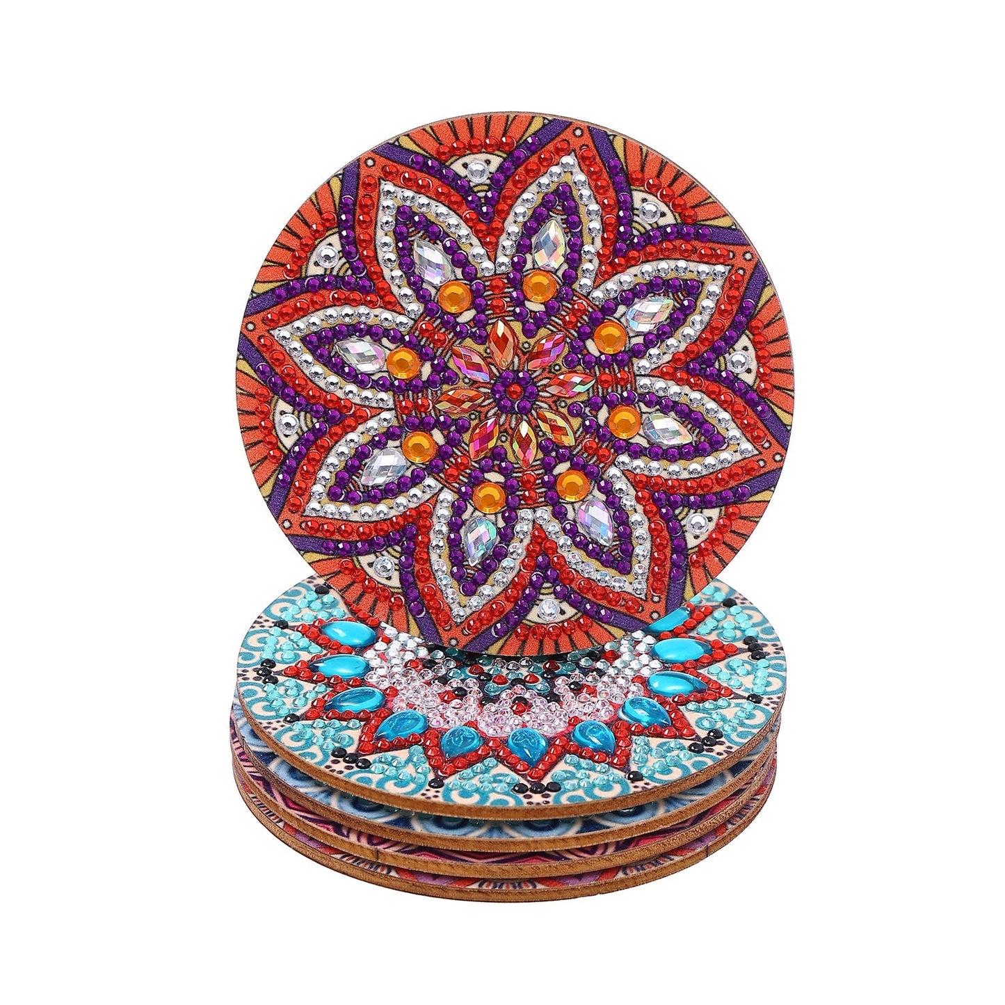 DIY Mandala F - Diamond Coasters