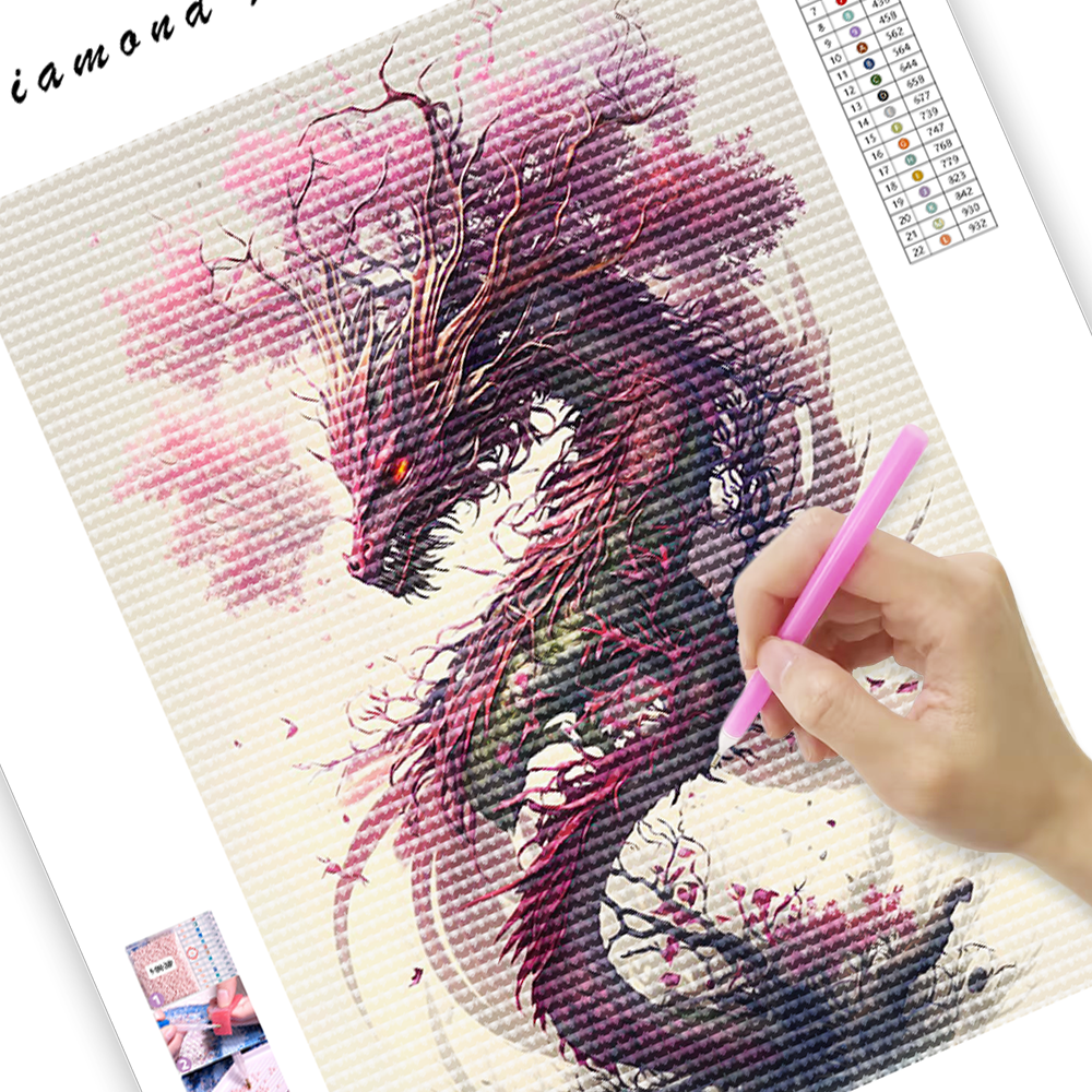 Sakura Dragon - Diamond Painting