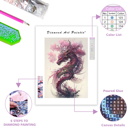 Sakura Dragon - Diamond Painting